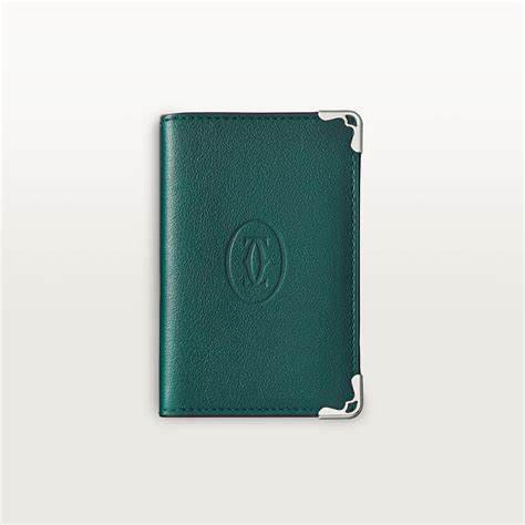 cartier card holder - green|how to open card holder.